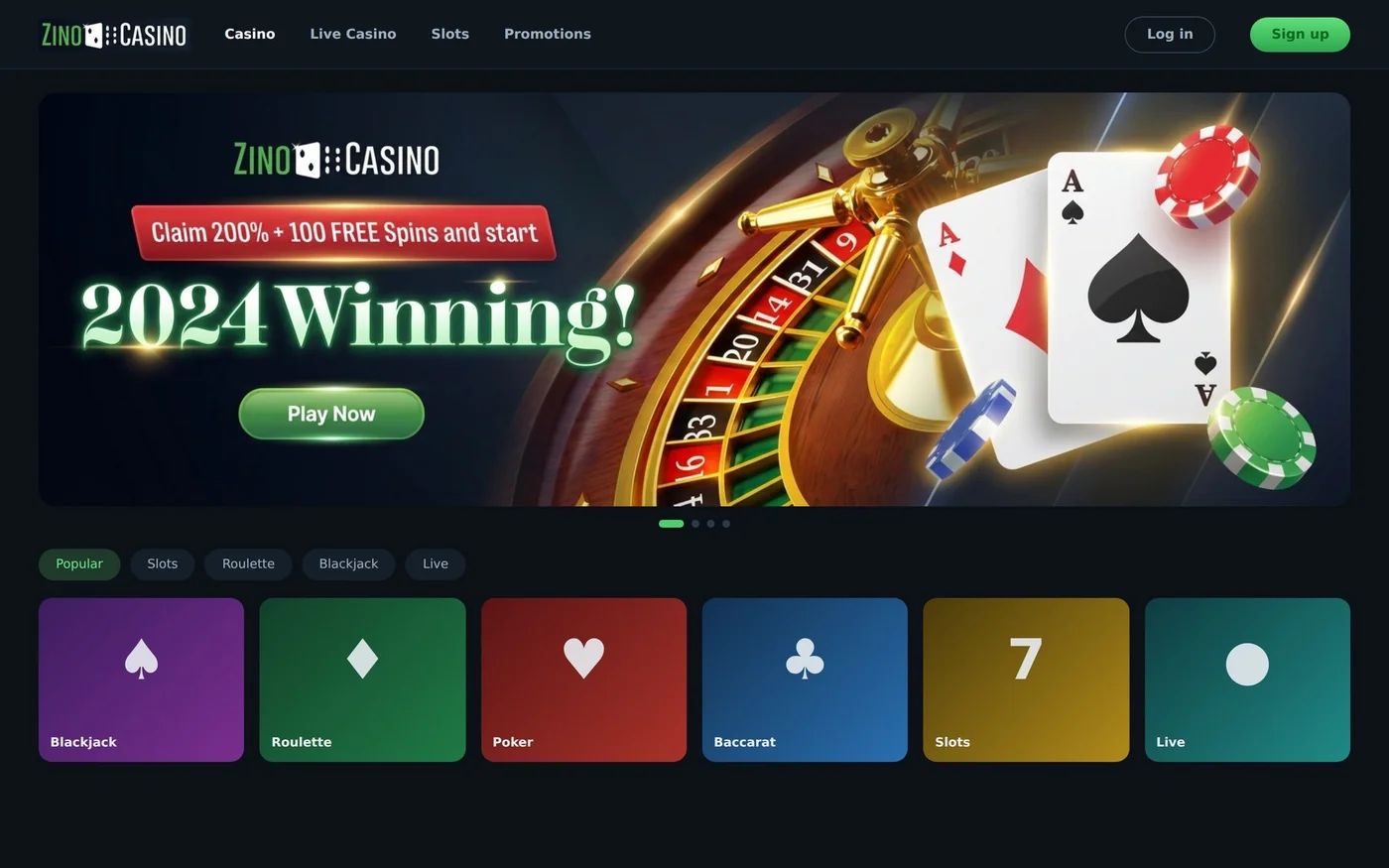 Zino Casino — web banner