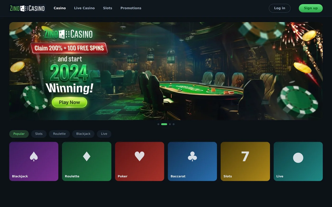 Zino Casino — web banner